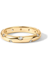 Scattered CZ Diamond Stacking Ring